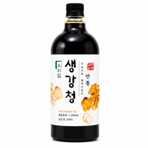 우리집 생강청 국산100% 수제 생강청, 1L, 1개입, 1개