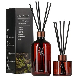 스미어티 디퓨저 대용량 실내 방향제 리필액 선물 세트 집 화장실 방향제 500ml, 화훼 시장, 1개
