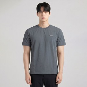 디스커버리 남성 냉감 기능성 우븐 오버핏 반팔 티셔츠