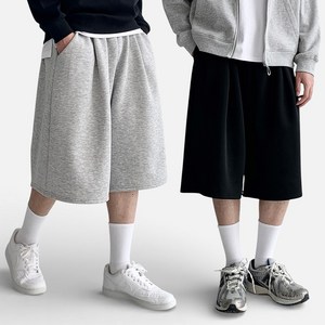 1+1 라우드 남자 버뮤다팬츠 7부 스웻 와이드 빅사이즈 반바지 골드박스 특가