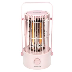 유니맥스 원형 2단 카본 전기히터, UMH-SP659-P, 핑크