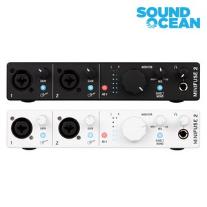 아투리아 미니퓨즈 2 OTG USB-C 2채널 홈레코딩 모바일 지원 오디오 인터페이스, MiniFuse 2 OTG, 화이트