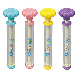 벨베이비 두꺼운 꽃 분수물총 27cm 4p, 핑크색 + 노란색 + 보라색 + 하늘색, 1세트
