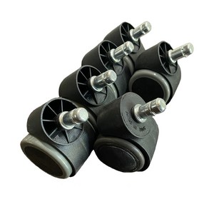 커버제작소 DIY 의자바퀴 부품 교체 수리 오발 5개 1세트, 그레이