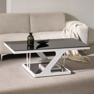 디아나 1200 2단 강화유리 좌탁 DIY 소파테이블 거실테이블, A100cm