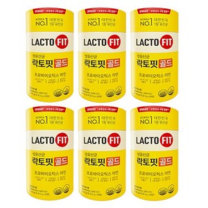 락토핏만의 핵심균주 조합 LACTO-5X 프로바이오틱스 20억 CFU포뮬러 장과 면역을 동시에 케어 5X 온가족 맞춤형 생유산균, 6박스, 50회분