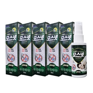 동국제약 모스넷 프로액 모기진드기 기피제, 60ml, 5개