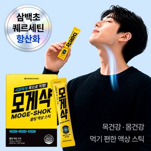 모게샥 프로폴리스 목아플때 목관리 벌꿀 쿨링 액상 스틱 10ml 30개