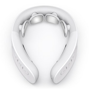 마이트렉스 EMS 저주파 온열 진동 목 마사지기 무선 안마기, White, 1개