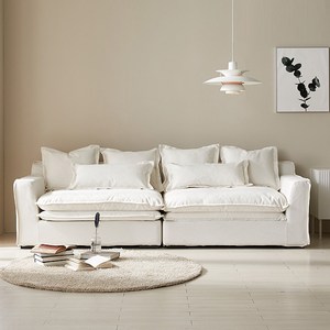 파로마 홈즈 포리 프리미엄 구스 4인 소파 HPN318-1, 화이트