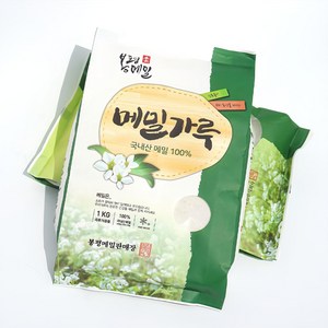 국산 100% 봉평 메밀가루 순메밀가루, 1kg, 1개