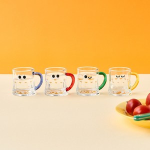 모던하우스 콩알이 소주잔 4종 세트 50ml, 혼합색상, 1세트