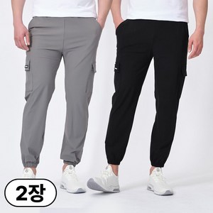 필드웍스 1+1 남성 여름용 아이스 카고 조거팬츠 쿨 스판 냉감바지 골드박스 특가