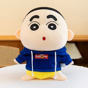 후드티 짱구 인형 파자마 코끼리 짱구 굿즈, 1개, 네이비 후드티, 26cm