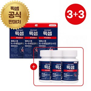 [픽셈공식판매처] 관절 연골엔 픽셈 FIXEM 엠에스엠 NAG 비타민D, 6박스, 60정