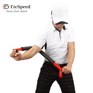 FzcSpeed 골프 몸통 회전 스윙 트레이너 바디턴 연습기 스윙 자세 교정기, 빨간색, 1개