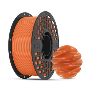 CaiLab PETG 3D 프린터 필라멘트 1.75mm 1kg 고인성 친환경 소재 | 뱀부랩 3D 프린터(P1S P2S A1등) 호환, 오렌지, PETG 1KG