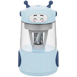 OYEAH 휴대용 귀엽다 전자동 연필깎이 급속 충전 안전 보호, 푸른 색, 1개