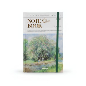 보스케 인상주의 명화 하드커버 감성 밴딩 노트 반고흐, 1개, 봄의 풍경