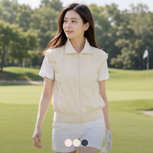 [투엘라] 여성 여름 골프 집업 스판 하이넥 베스트 조끼 _플레이샷_빅사이즈 바람막이 매쉬 조깅 스포츠 데일리 3color [자체제작] 2ELA