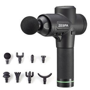 제스파 바디볼트 전신 진동 무선 마사지건, ZP2420, 블랙