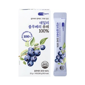 뉴트라팜 데일리 블루베리 퓨레 100% 14p, 1개, 280g