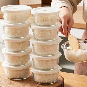 에너딕 내열유리 전자레인지 냉동 밥용기, 400ml, 5개