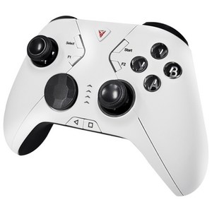 샥스 S6b 게임패드 스팀 플스리모트 피파 디아블로 원신 배그 카트라이더 블루투스 컨트롤러, 1개, 화이트