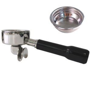 칼딘 더블 스파웃 포터 필터 E61 58mm, 1개, 블랙