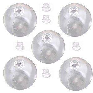 NS 왁뿌볼 DIY 고무공 키트 스트레스볼 말랑이 만들기, 5개, 10g, 투명 6cm