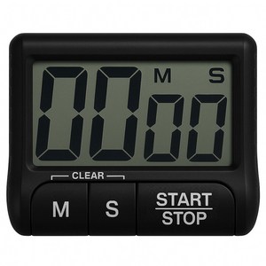 램스혼 타이머 주방 쿠킹 제빵 요리 TIMER, 1개, 블랙(DT-100)