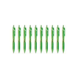 제트스트림 유성볼펜 SXN-150C-05 0.5mm, 라임그린, 10개