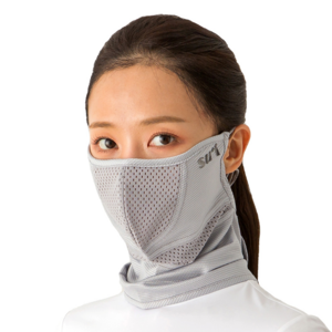 수이골프 H형 스포츠 마스크 UV 자외선 차단 얼굴 햇빛가리개 골프 등산 조깅 바이크, H-15 유광 그레이