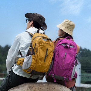 ANYOU 경량 등산 가방 산행용 백팩 트레킹 남녀공용 초경량 배낭 1개, 붉은색