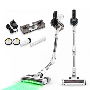 HULULU 강력흡입 무선 스틱청소기 핸디형 진공 물걸레 2in1 청소기, SL-2503, 화이트