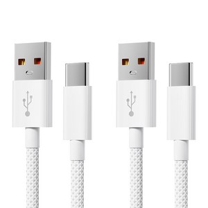 usb c타입 케이블 usb to c타입 초고속 충전케이블 차량용 고속 충전기 c타입 케이블 1m/1.5m/2m C타입 고속 충전기 케이블, 2개, 화이트, 2m