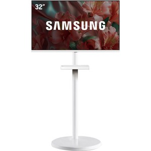 삼성 삼탠바이미 블랙에디션 M5 스마트TV 32인치 IPTV 이동식TV 패키지, 모니터(화이트) + 스탠드(화이트), 고객직접설치, 스탠드형, 80.1cm
