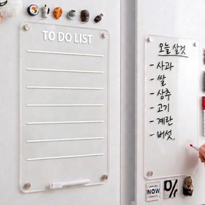 마스터스토리 냉장고 자석 메모보드 무지+투두리스트, 아크릴