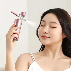 LOMESO 홈케어 수분공급기 휴대용 충전식 고압 미스트기, 핑크, GX-2302