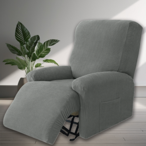 [방수원단] 홈지 리클라이너 소파 커버 리폼 덮개, 그레이, 1개, WAFFLE
