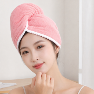 극세사 헤어드라이타월 머리수건 긴머리 헤어캡, 1개