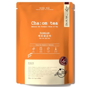 차옴티 계피생강차 티백, 3개, 1.5g, 20개입