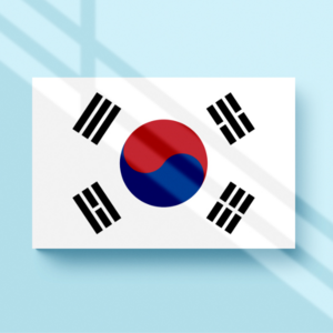 프레임 없는 깔끔한 태극기 아크릴 액자 주문제작 다양한 사이즈, 화이트
