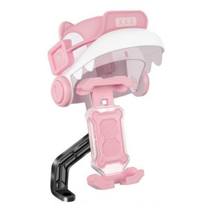 오토바이 자전거 전동킥보드 전동스쿠터용 휴대폰 거치대 햇빛 빗물 방지 가리개 선가드, 핑크, 미러형