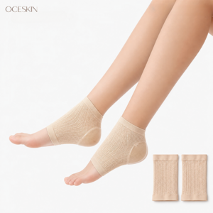 OCESKIN 실리콘양말 실리콘양말각질 보습양말 여성덧신 남자보습양말, 2개