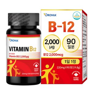 고함량 비타민 B12 직수입 단일 영양제, 90정, 1개