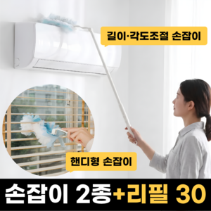에드잇 먼지흡착 먼지털이 리필 30개, 1세트, 화이트