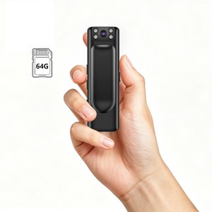 액션 바디캠 +64GB SD카드 1080p 초소형 휴대용 녹음 액션캠, 바디캠+SD카드 64GB, ZC-M6 64G, 검은색