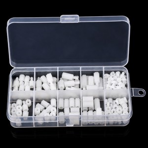 180pcs M3 나일론 스페이서 세트 1개, 화이트