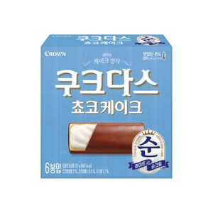 쿠크다스 초코케이크 중, 121g, 1개